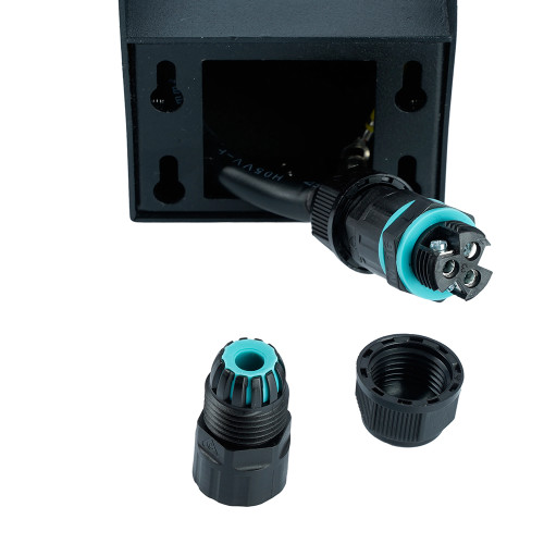 Розетка уличная Feron TM200, 220-230V, 16A, IP44, 70*70*300мм, черный Розетка уличная Feron TM200, 220-230V, 16A, IP44, 70*70*300мм, черный
