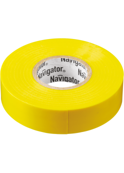 Изолента ПВХ 15мм (рул.20м) желт. NIT-B15-20/Y Navigator 71105