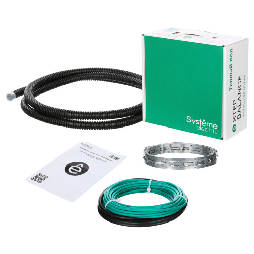 Теплый пол кабельная секция STEP BALANCE, SBC018055, 18 Вт/м, 55 м, S м²:3,9-6,9. Шаг, см: 7-12,5 Теплый пол кабельная секция STEP BALANCE, SBC018055, 18 Вт/м, 55 м, S м²:3,9-6,9. Шаг, см: 7-12,5