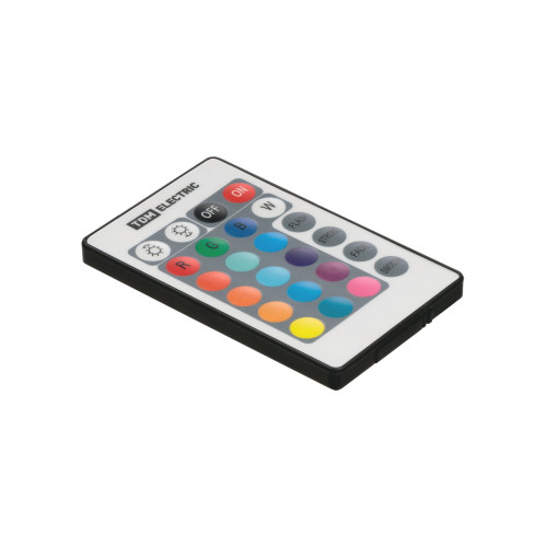 Контроллер для светодиодных лент и модулей RGB-IR-12В-6А-72Вт-IP20, 3 канала, пульт 24 кнопки, TDM Контроллер для светодиодных лент и модулей RGB-IR-12В-6А-72Вт-IP20, 3 канала, пульт 24 кнопки, TDM