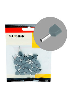 LD406-0508 Наконечник штыревой втулочный изолированный НШВИ(2) 0,5-8 (DIY упаковка 25 шт)