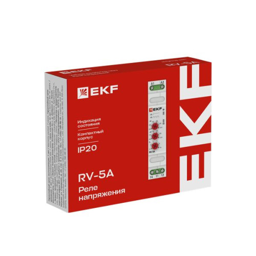 Реле напряжения (паралл. подкл.) RV-5A EKF Реле напряжения (паралл. подкл.) RV-5A EKF