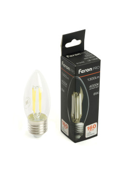 Лампа светодиодная Feron.PRO LB-1208 Свеча E27 1300LM 8W 175-265V 4000K