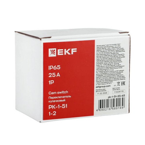 ПК-1-51 25А 1P «1-2» IP65 EKF ПК-1-51 25А 1P «1-2» IP65 EKF