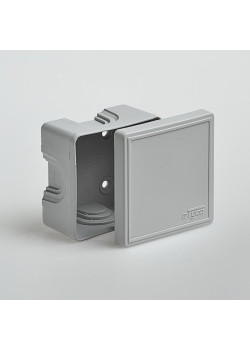 Коробка ОП Тусо распаячная 70х70х40мм свет. сер. IP44 Ruvinil 65006