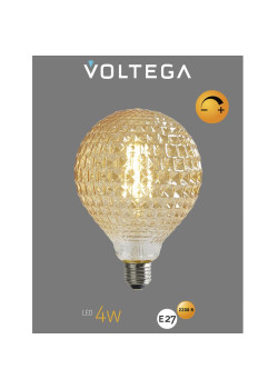 Лампа светодиодная Loft Led YX-G125175LK2F 4Вт 2200К E27 DIM Voltega 8576