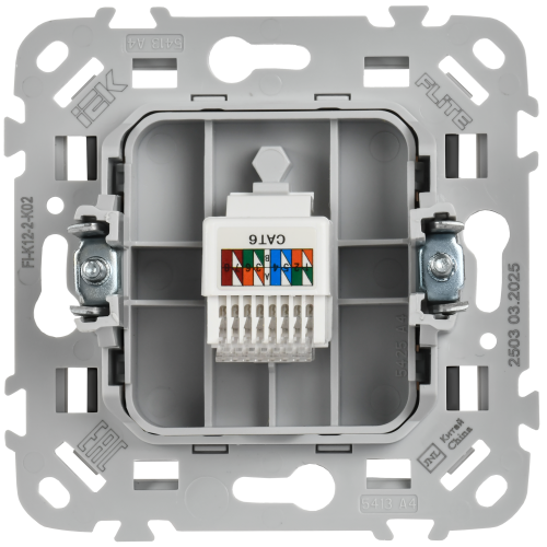FLITE Розетка компьютерная RJ45 категория 6 UTP РК6-1-0-ФлЧ черный IEK FLITE Розетка компьютерная RJ45 категория 6 UTP РК6-1-0-ФлЧ черный IEK