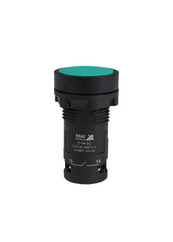 Кнопка с фиксацией OptiSignal Compact D22 C7-PH-311 зеленая 1НО+1НЗ XB7NH35