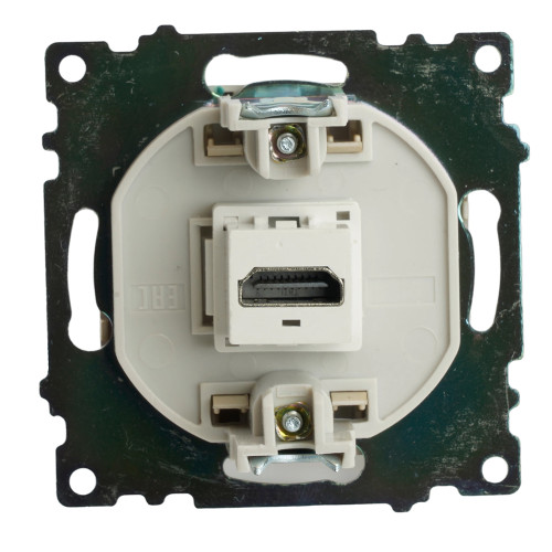 Розетка HDMI 2.1, Type A (механизм), STEKKER, GLS00-7118-08, серия Катрин, золото Розетка HDMI 2.1, Type A (механизм), STEKKER, GLS00-7118-08, серия Катрин, золото