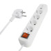 Удлинитель 4-местный с/з с выключ. STEKKER HM071-41-05 3x1мм2, 5м, 250В, 16А, 1USB+2C, 2.4A, сер Home, белый Удлинитель 4-местный с/з с выключ. STEKKER HM071-41-05 3x1мм2, 5м, 250В, 16А, 1USB+2C, 2.4A, сер Home, белый
