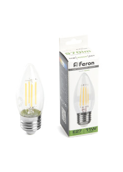 Лампа светодиодная Feron LB-713 Свеча E27 11W 230V 4000K