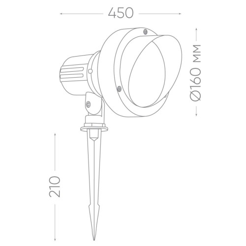 Светодиодный светильник тротуарный (грунтовый) Feron SP2706 12W 6400К 85-265V IP65 Светодиодный светильник тротуарный (грунтовый) Feron SP2706 12W 6400К 85-265V IP65