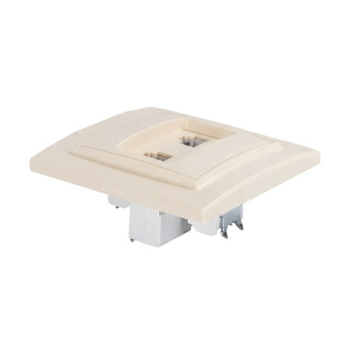 Минск Розетка RJ-45 2-местная СП беж. EKF Минск Розетка RJ-45 2-местная СП беж. EKF