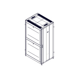 Шкаф Systeme Electric, серия Uniprom, 42U-800/1070, боковые панели 4шт, черный
