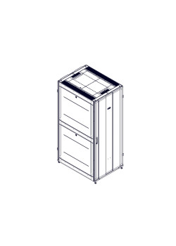 Шкаф Systeme Electric, серия Uniprom, 42U-800/1070, боковые панели 4шт, черный
