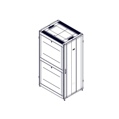 Шкаф Systeme Electric, серия Uniprom, 42U-800/1070, боковые панели 4шт, черный
