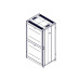 Шкаф Systeme Electric, серия Uniprom, 42U-800/1070, боковые панели 4шт, черный