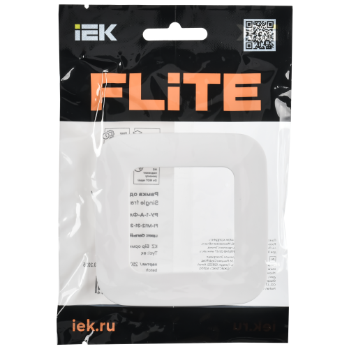 FLITE Рамка 1-местная РУ-1-А-ФлБ белый IEK FLITE Рамка 1-местная РУ-1-А-ФлБ белый IEK