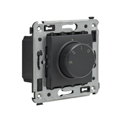Механизм управления вентиляторами в стену, Avanti, черный матовый Механизм управления вентиляторами в стену, Avanti, черный матовый
