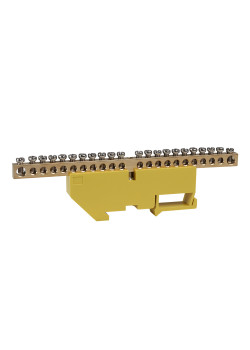 Шина нулевая с изолятором OptiKit BB-D-PE-DIN-22-6х9-желтый
