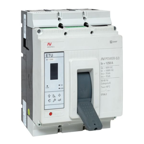AV-POWER-5/3 1250А 70кА ETU6.2 EKF