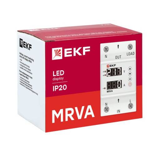 Реле напряжения и тока с дисп. MRVA 32A EKF Реле напряжения и тока с дисп. MRVA 32A EKF
