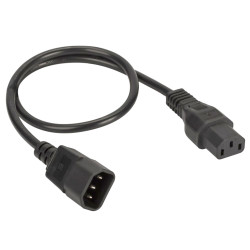 Кабель питания DKC, IEC320 C13 - IEC320 C14, 1,8м, 3х1,5мм