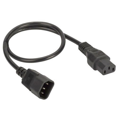 Кабель питания DKC, IEC320 C13 - IEC320 C14, 0,5м, 3х1,5мм