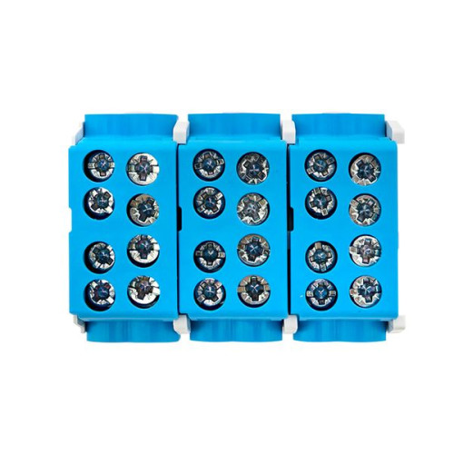 Клемма распределительная КСР с двойным винтом 2x25/2x16 cиняя EKF Клемма распределительная КСР с двойным винтом 2x25/2x16 cиняя EKF