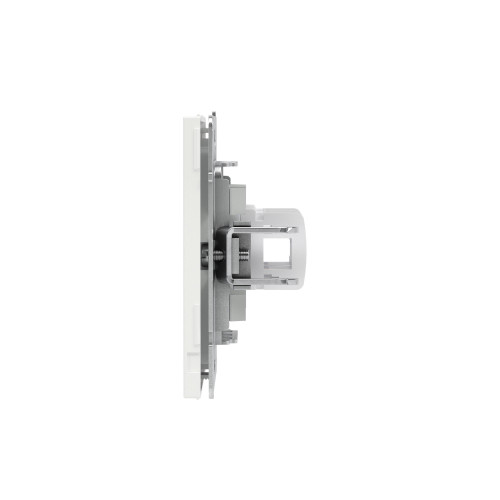Компьютерная розетка RJ-45 без шторки, кат.5е двойная, KANT, белая магнолия Компьютерная розетка RJ-45 без шторки, кат.5е двойная, KANT, белая магнолия