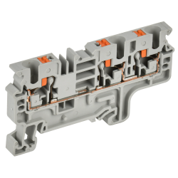 ARMAFIX Клемма пружин. Push-in CP-MC 3 вывода 4мм2 серая IEK
