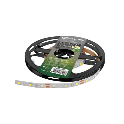 Лента светодиодная SMD2835-60 LED/м-IP20-12 В-4,8 Вт/м-3000 К (5 м) TDM