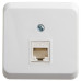 ЭТЮД О/У РОЗЕТКА компьютерная RJ45, кат.5е, БЕЛЫЙ