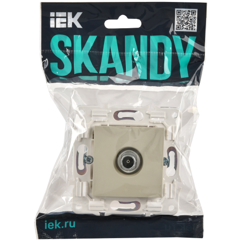 SKANDY Розетка TV оконечная SK-A12B бежевый IEK