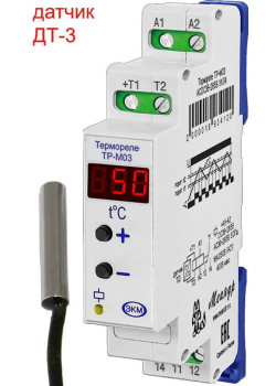 Реле контроля температуры ТР-М03 ACDC36-265В УХЛ4 с датчиком ТД-3 стандарт Меандр A8302-16934182