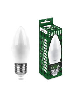 Лампа светодиодная SAFFIT SBC3707 Свеча E27 7W 230V 4000K
