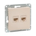 Механизм роз., RJ45 (cat5), крем., Эпика EKF