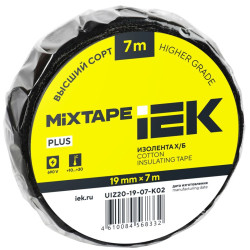 Изолента Х/Б 19мм 7м MIXTAPE 5 IEK UIZ20-19-07-K02