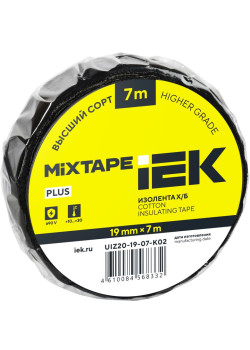 Изолента Х/Б 19мм 7м MIXTAPE 5 IEK UIZ20-19-07-K02