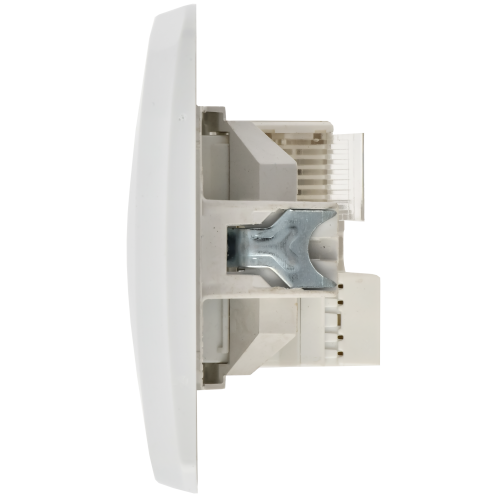 VEGA Розетка 2-местная RJ11/RJ45 РК/Т12-ВБ белый GENERICA