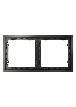 Рамка 2-м S70 пластик. титан Voltum VLS100206
