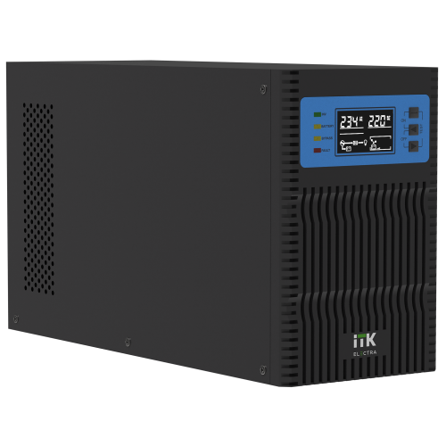ITK ELECTRA OT ИБП однофазный онлайн 10кВА/10кВт LCD дисплей 192-240VDC клеммная колодка c АКБ 20х7AH USB EPO RS232 SNMP слот Tower