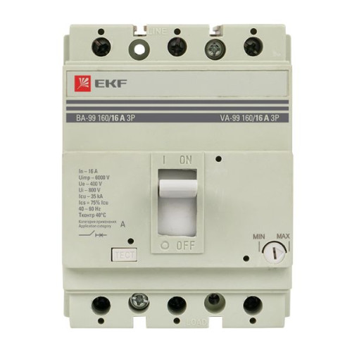 ВА-99 160/16А 3P 35кА EKF ВА-99 160/16А 3P 35кА EKF
