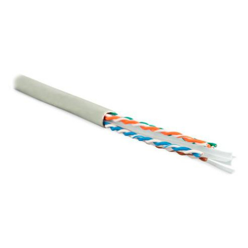 Кабель информационный Hyperline UUTP4-C6-S23-IN-LSZH-GY-305 кат.6 UTP 4 пары 23AWG LSZH внутренний 305м серый