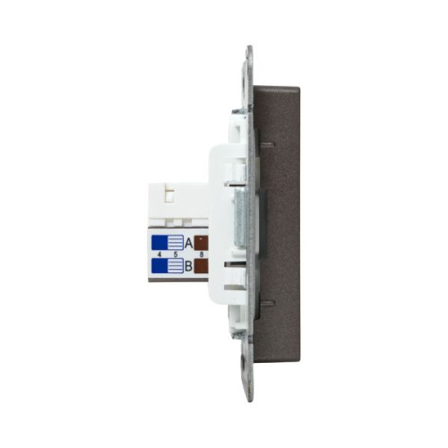 Механизм роз., RJ45 - 2шт, (cat5), мокко., Эпика EKF Механизм роз., RJ45 - 2шт, (cat5), мокко., Эпика EKF