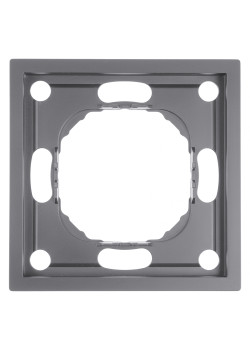 Рамка STEKKER, PFR00-5001-10 1-местная, серия Эмили, платиново-серый, soft touch