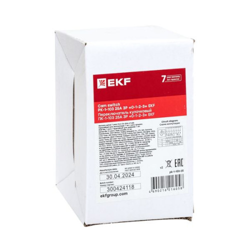 ПК-1-103 25А 3P «0-1-2-3» EKF ПК-1-103 25А 3P «0-1-2-3» EKF