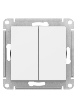 ATLASDESIGN 2-клавишный ПЕРЕКРЕСТНЫЙ ПЕРЕКЛЮЧАТЕЛЬ, сх.7+7, 10АХ, механизм, ЛОТОС
