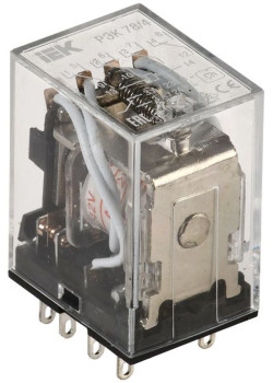 Реле РЭК 78-4(MY4) 3А 12В AC с индикацией IEK RRP20-4-03-012A-LED