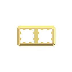 ATLASDESIGN ANTIQUE 2-постовая РАМКА, универсальная, ЗОЛОТО